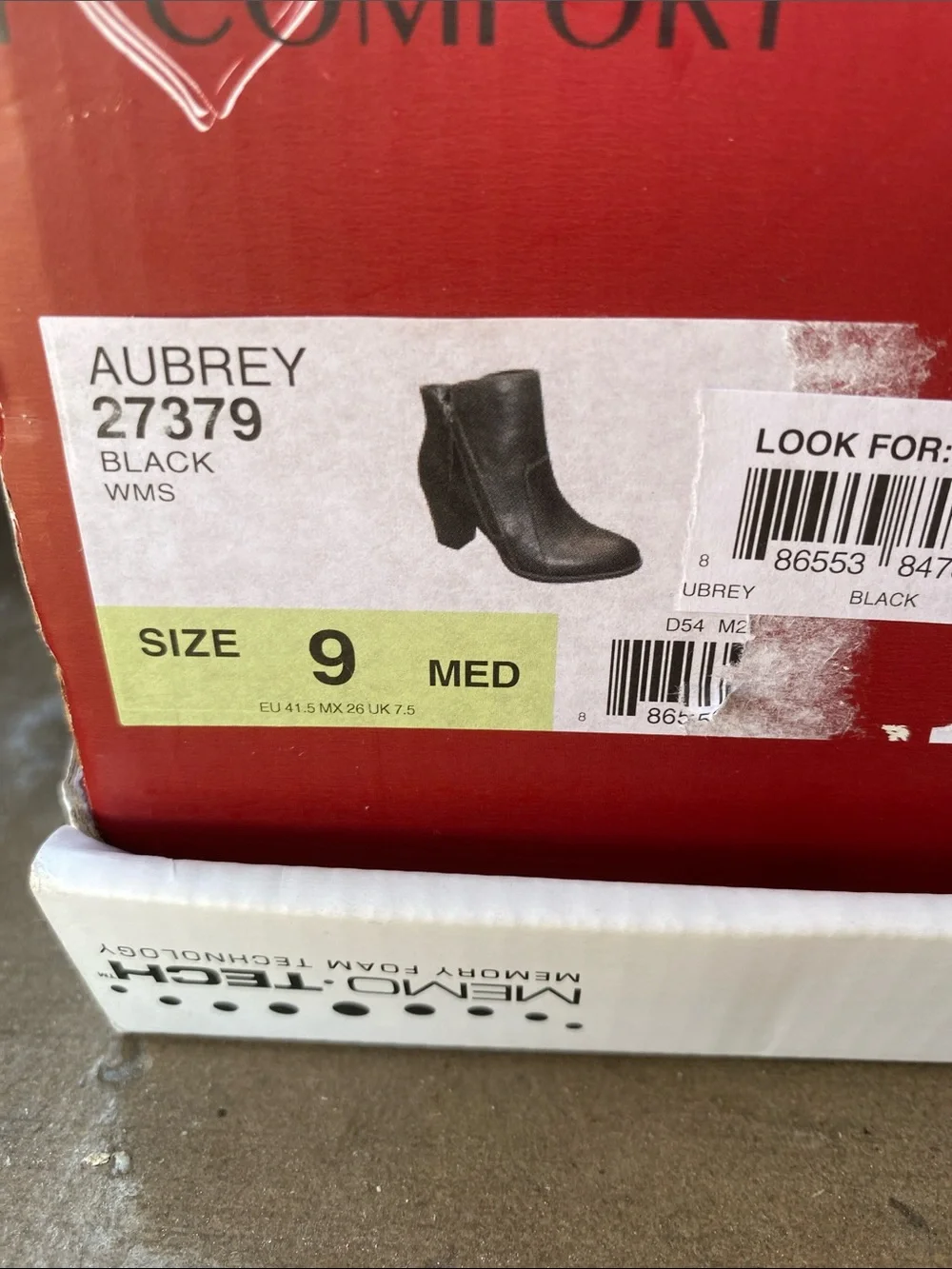 Women's Black Ankle Booties with Block Heel